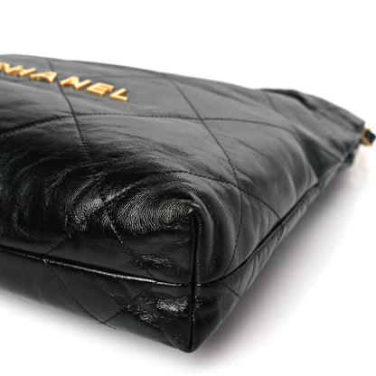 Chanel Shiny Calfskin Quilted Small Chanel 22 Black 10 of 10