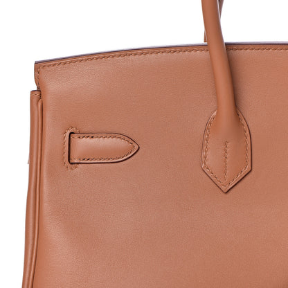 Hermes Swift Epsom Tressage Birkin 35 Gold Bleu du Nord Bleu Indigo 13 of 33