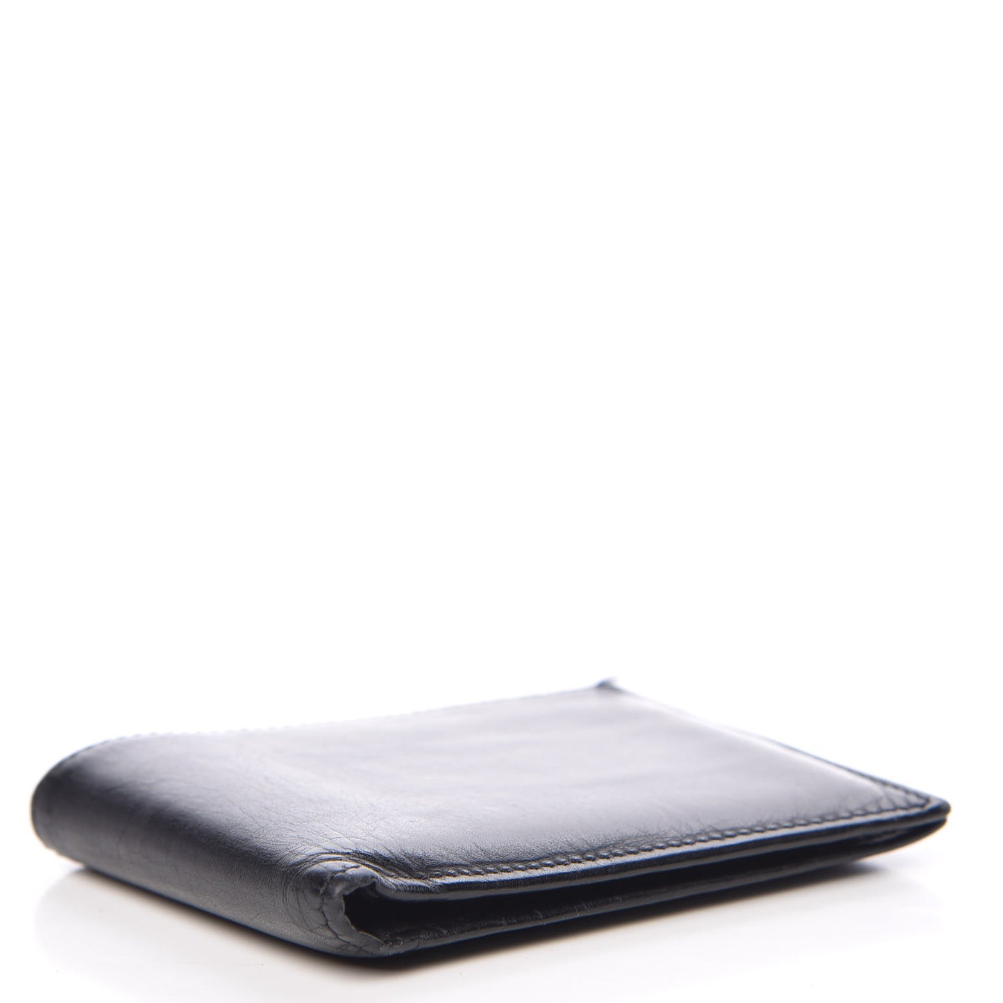 Calfskin Bi-Fold Wallet Black