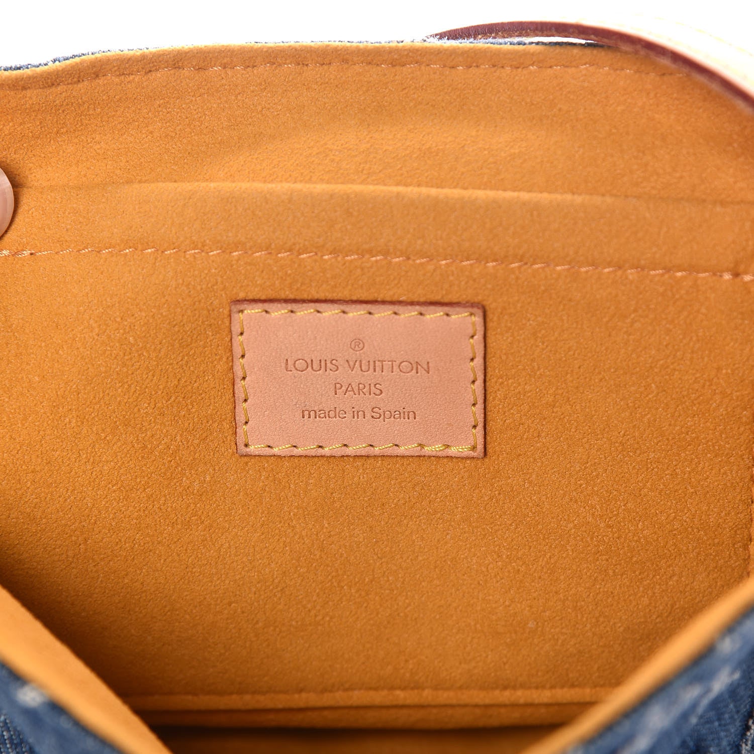 Louis Vuitton Monogram Denim Mini Pleaty Blue 6 of 10