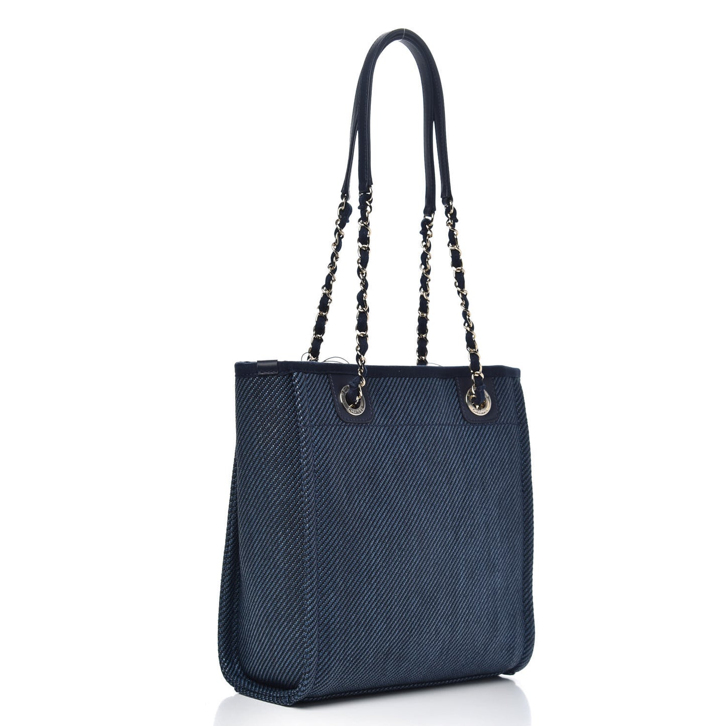 Canvas Mini Deauville Tote Denim Blue
