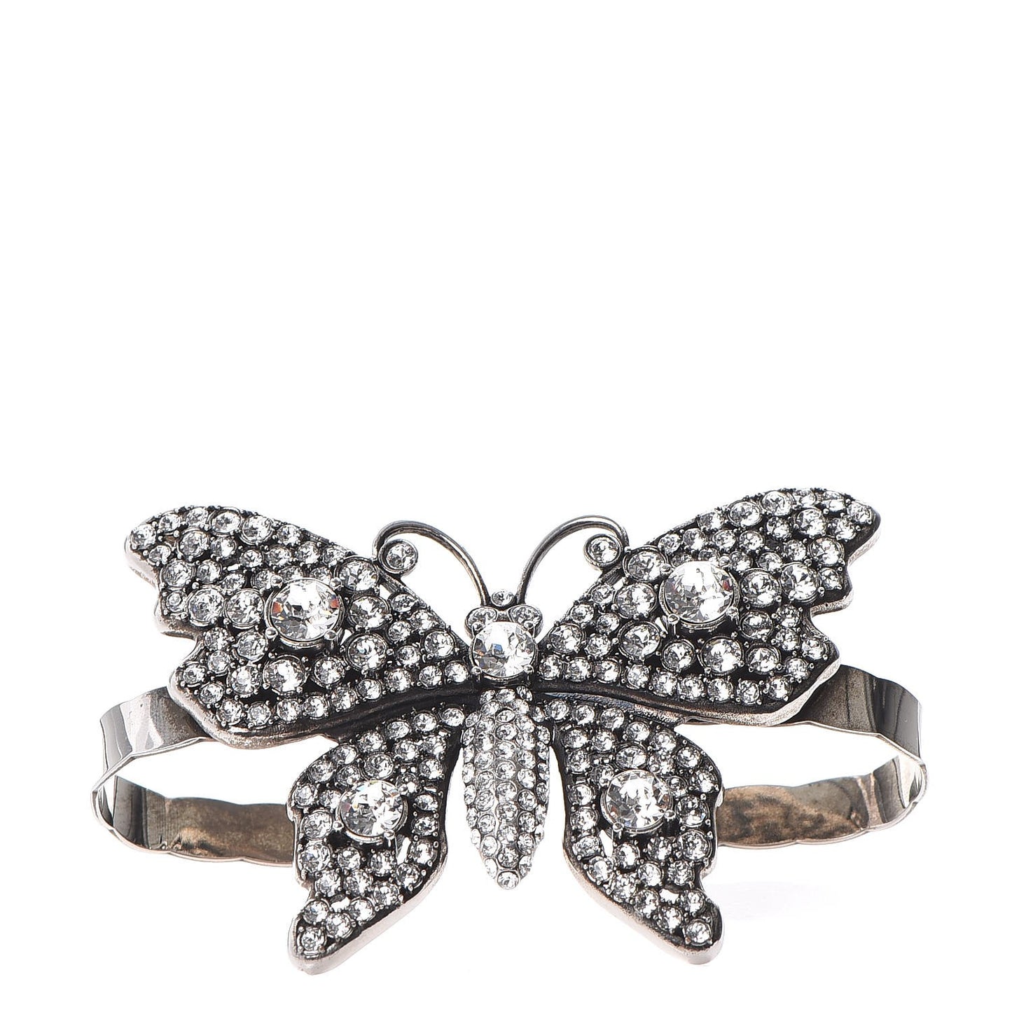 Crystal Studded Butterfly Palm Cuff
