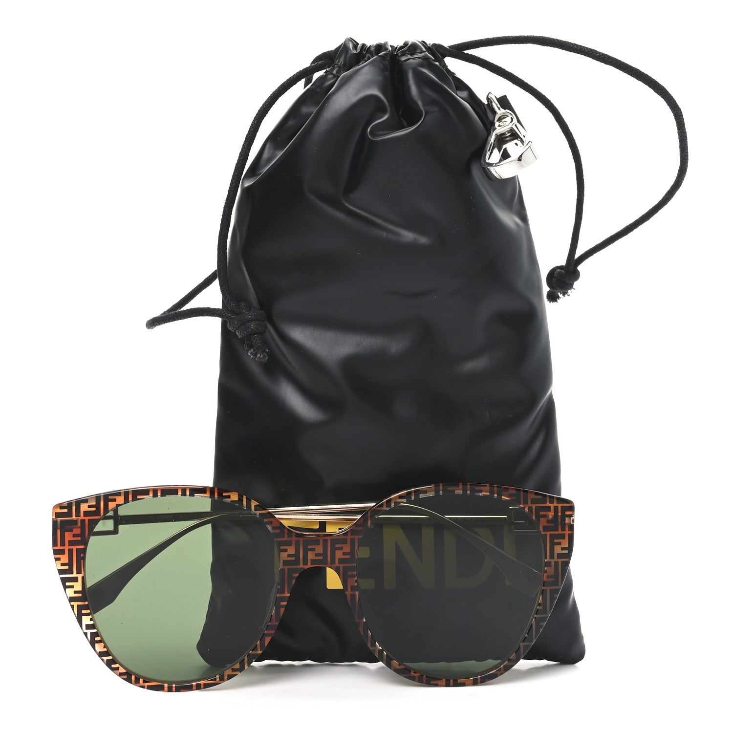 Fendi Metal Cat Eye Sunglasses FF400471 Gold Brown 7 of 7