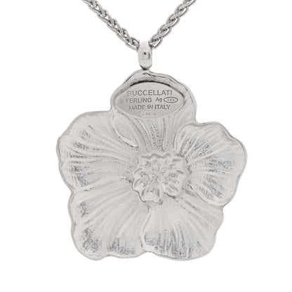 Buccellati Sterling Silver Vermeil Blossom Pendant Necklace 4 of 5