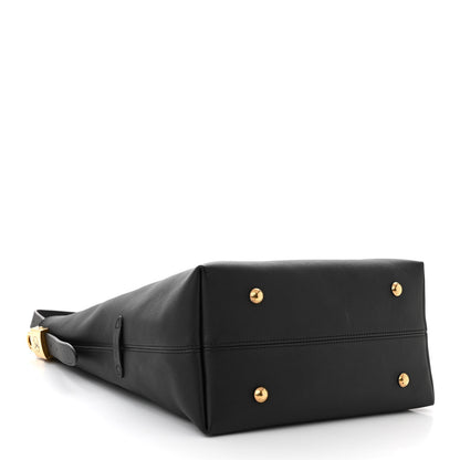 Louis Vuitton Grained Calfskin Low Key Hobo MM Black 5 of 11