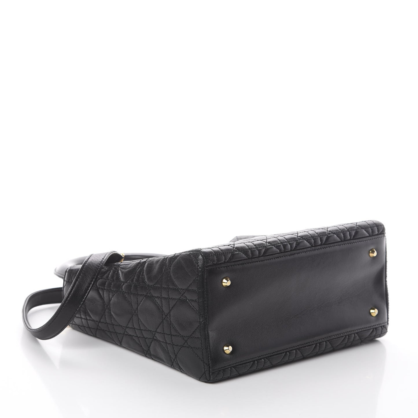 Lambskin Cannage Medium Lady Dior Black