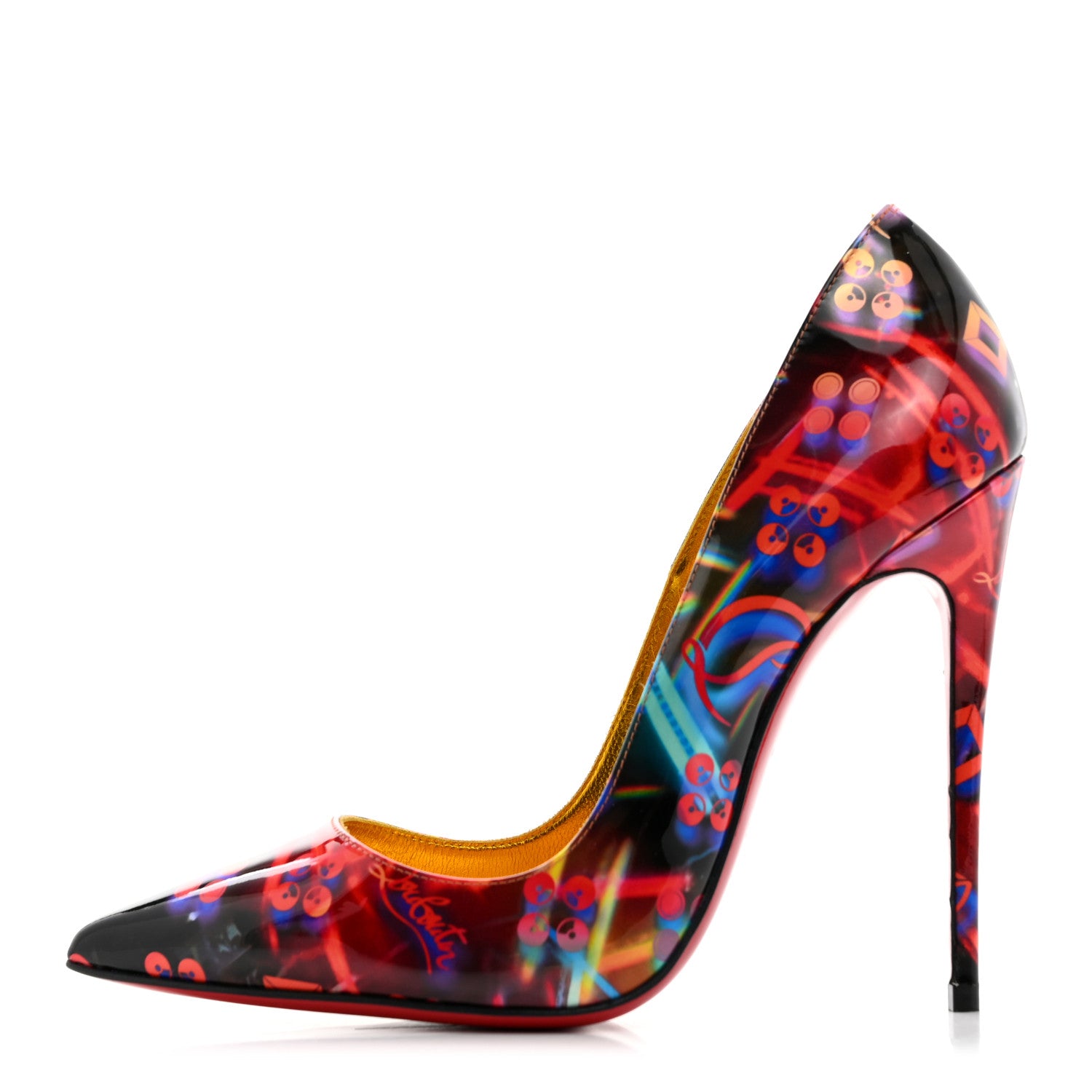 Christian Louboutin Patent Discolaser So Kate 120 Pumps 36.5 Multicolor