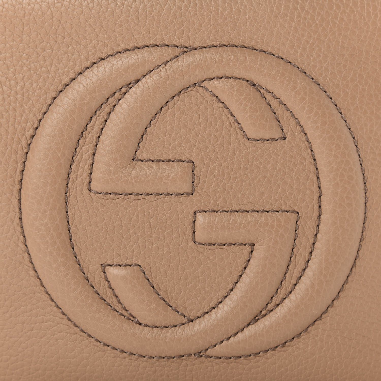 Gucci Pebbled Calfskin Small Soho Disco Bag Camelia 10 of 11