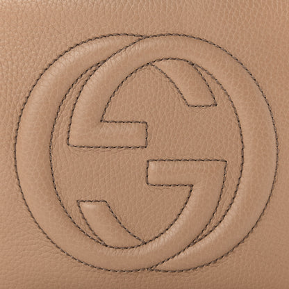 Gucci Pebbled Calfskin Small Soho Disco Bag Camelia 10 of 11