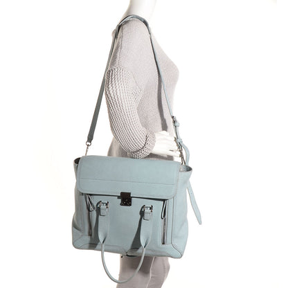 3.1 Phillip Lim 3.1 Leather Large Pashli Satchel Light Blue 2 of 13