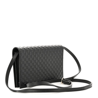 Gucci Microguccissima Crossbody Wallet Black 3 of 10