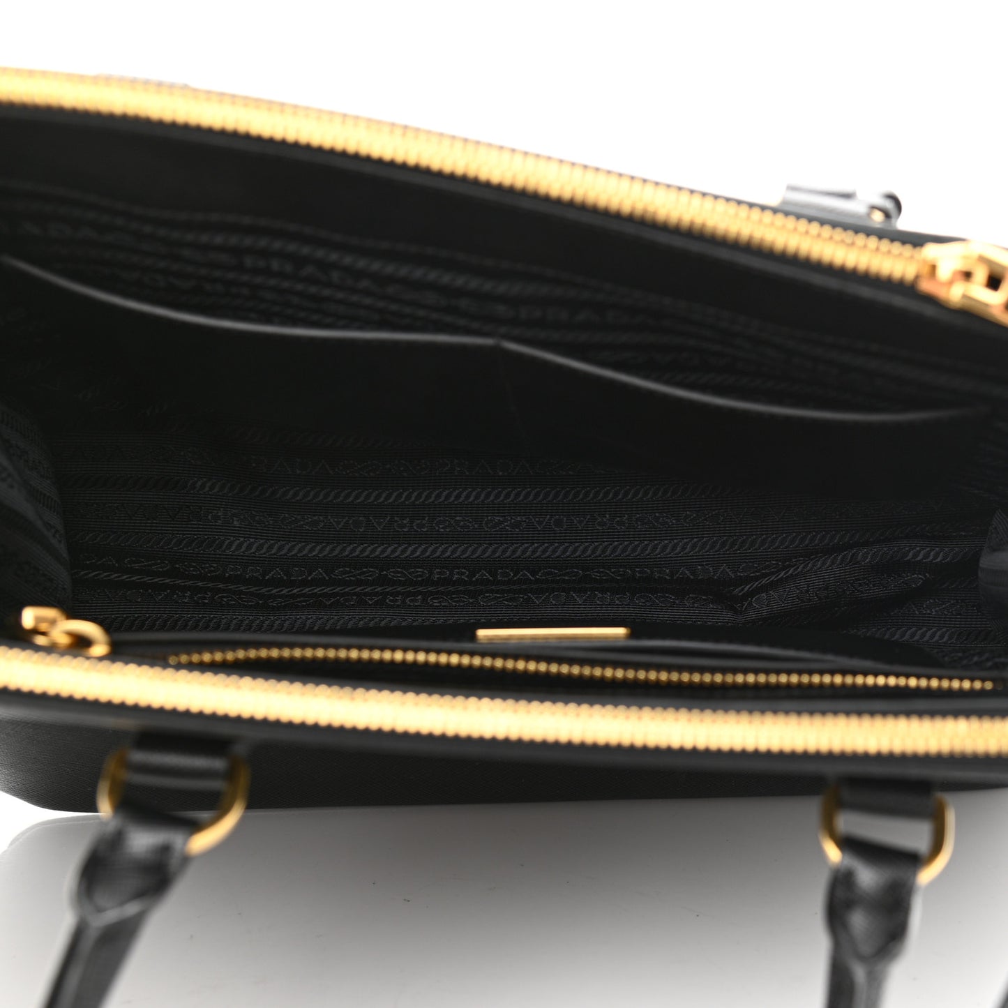 Saffiano Lux Large Galleria Double Zip Tote Baltico