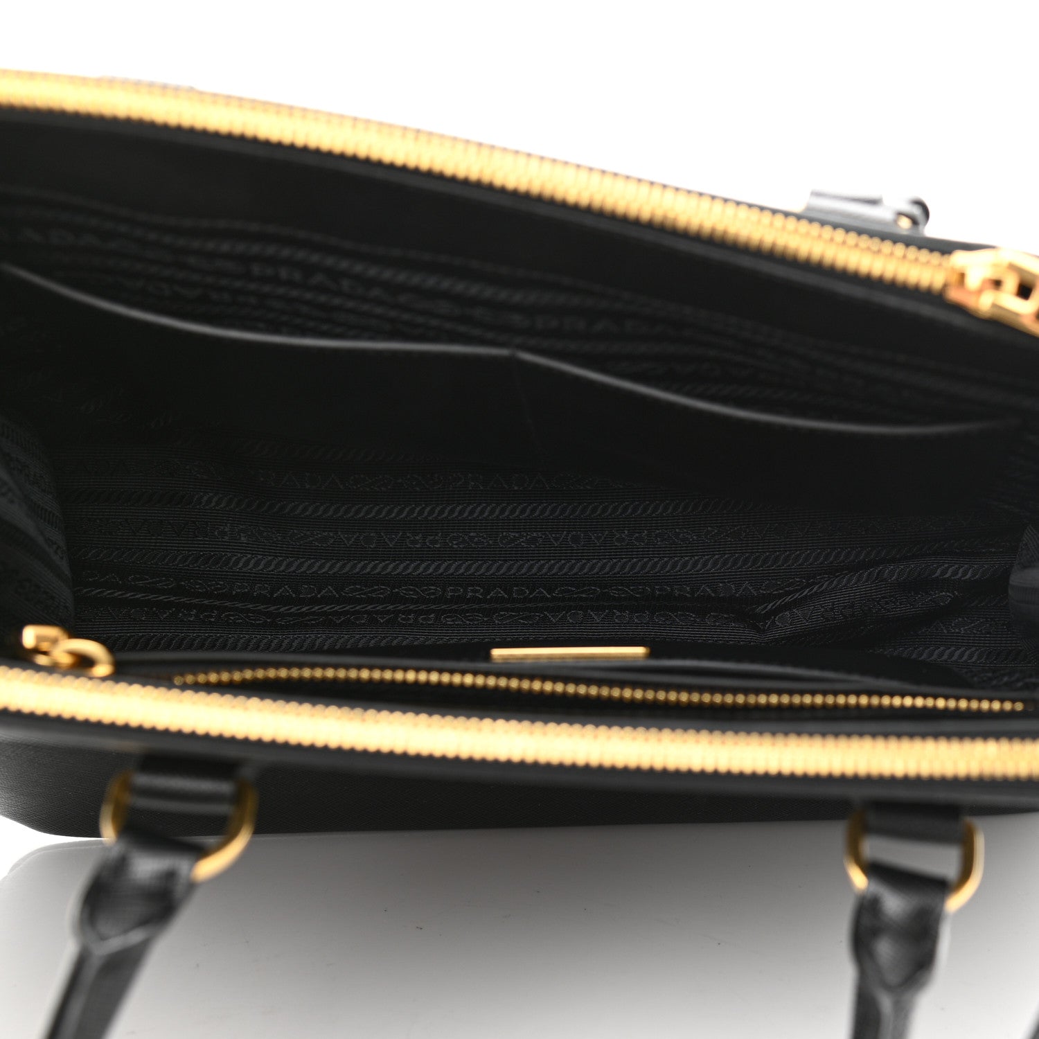 Prada Saffiano Lux Large Galleria Double Zip Tote Baltico 4 of 9