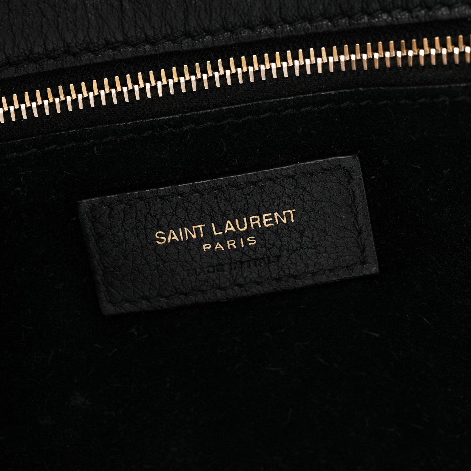 Saint Laurent Grained Deerskin Bea Tote Black 6 of 11