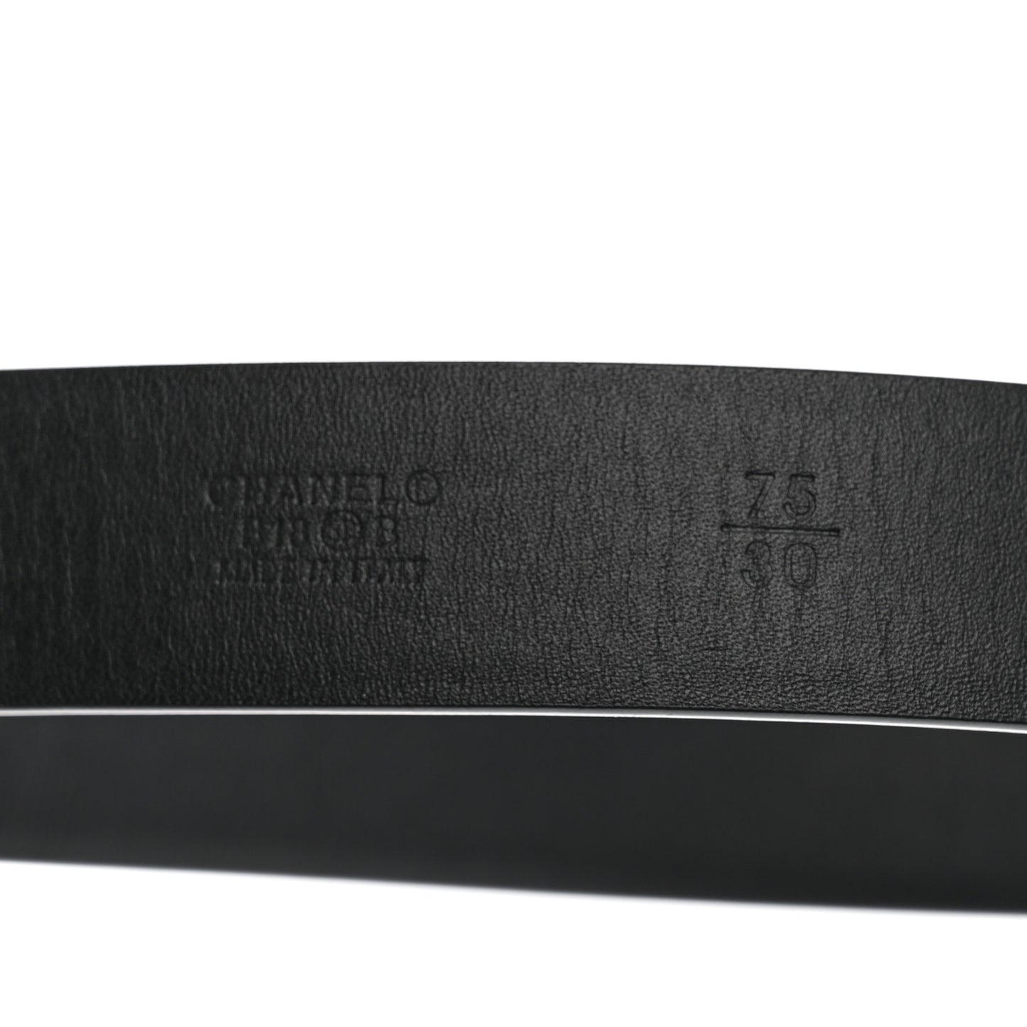 Calfskin Logo Belt 75 30 Black