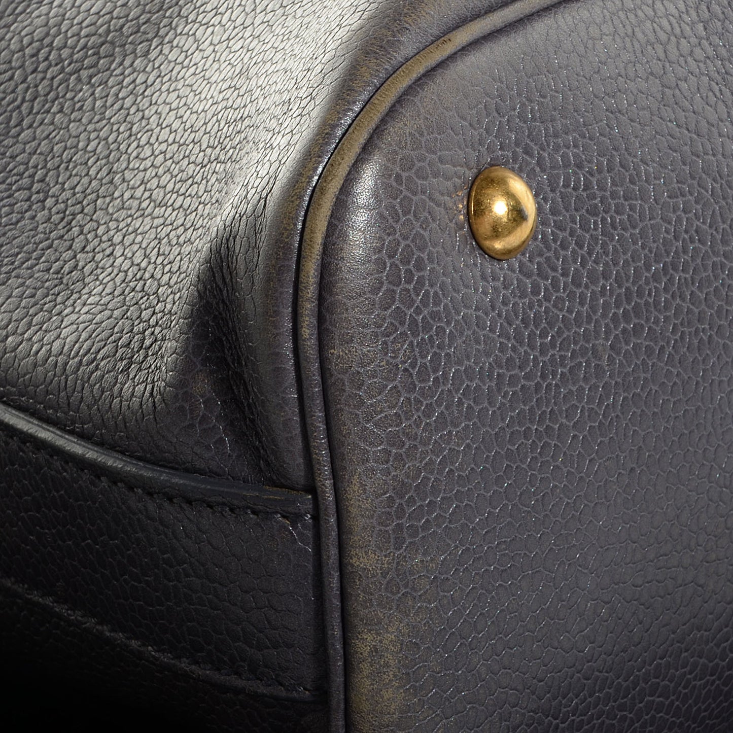 Leather Large Muse Gray