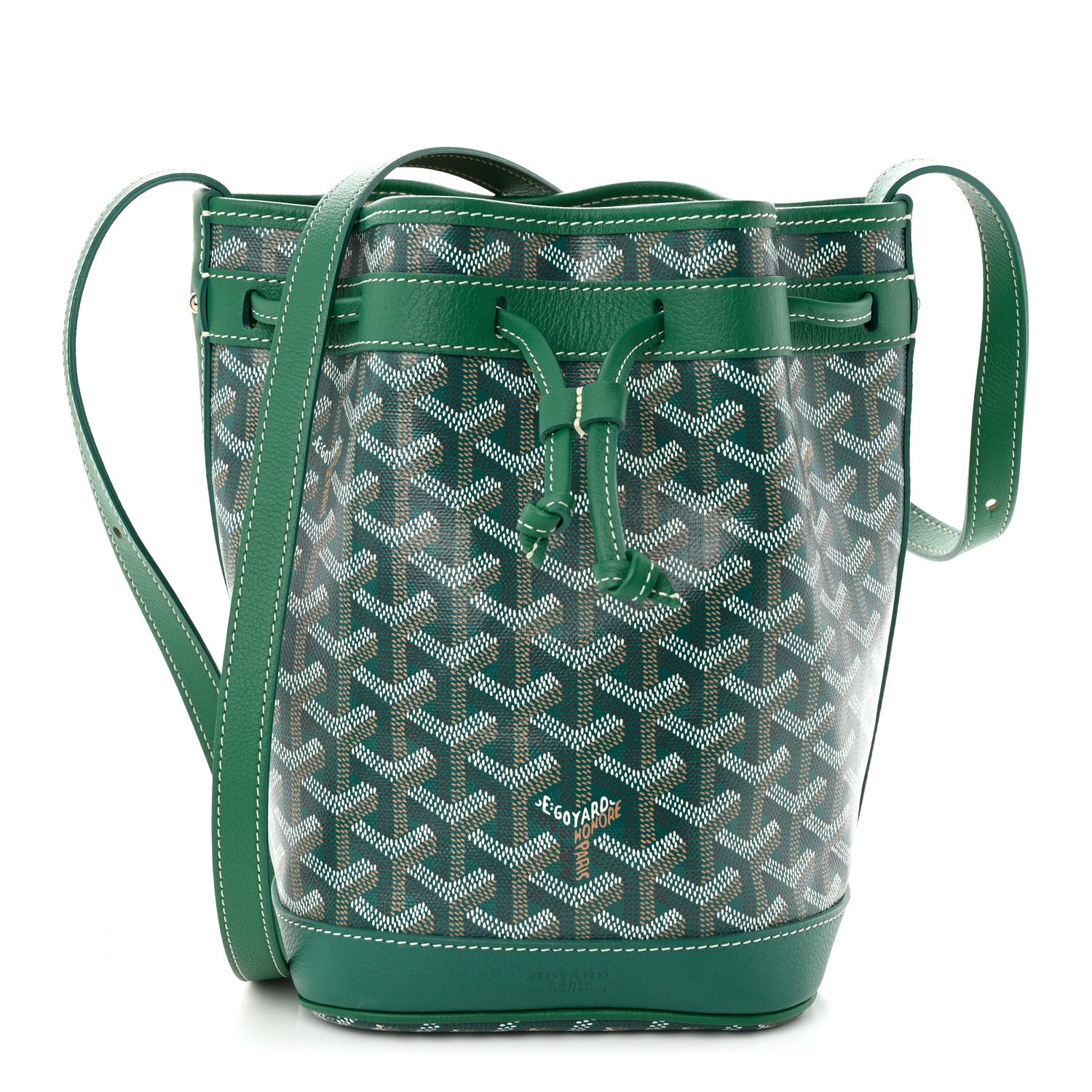 Goyard Goyardine Petit Flot Bucket Bag PM Green 1 of 9