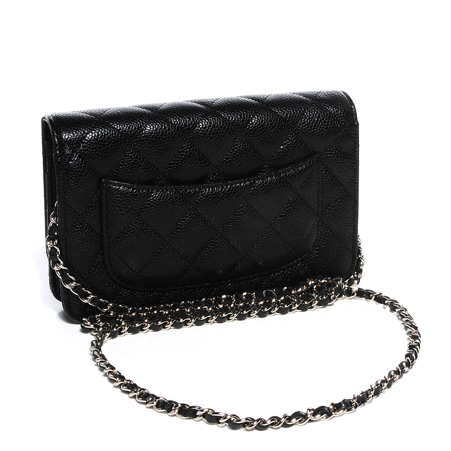 Chanel Caviar Quilted Wallet On Chain WOC Black 3 of 9