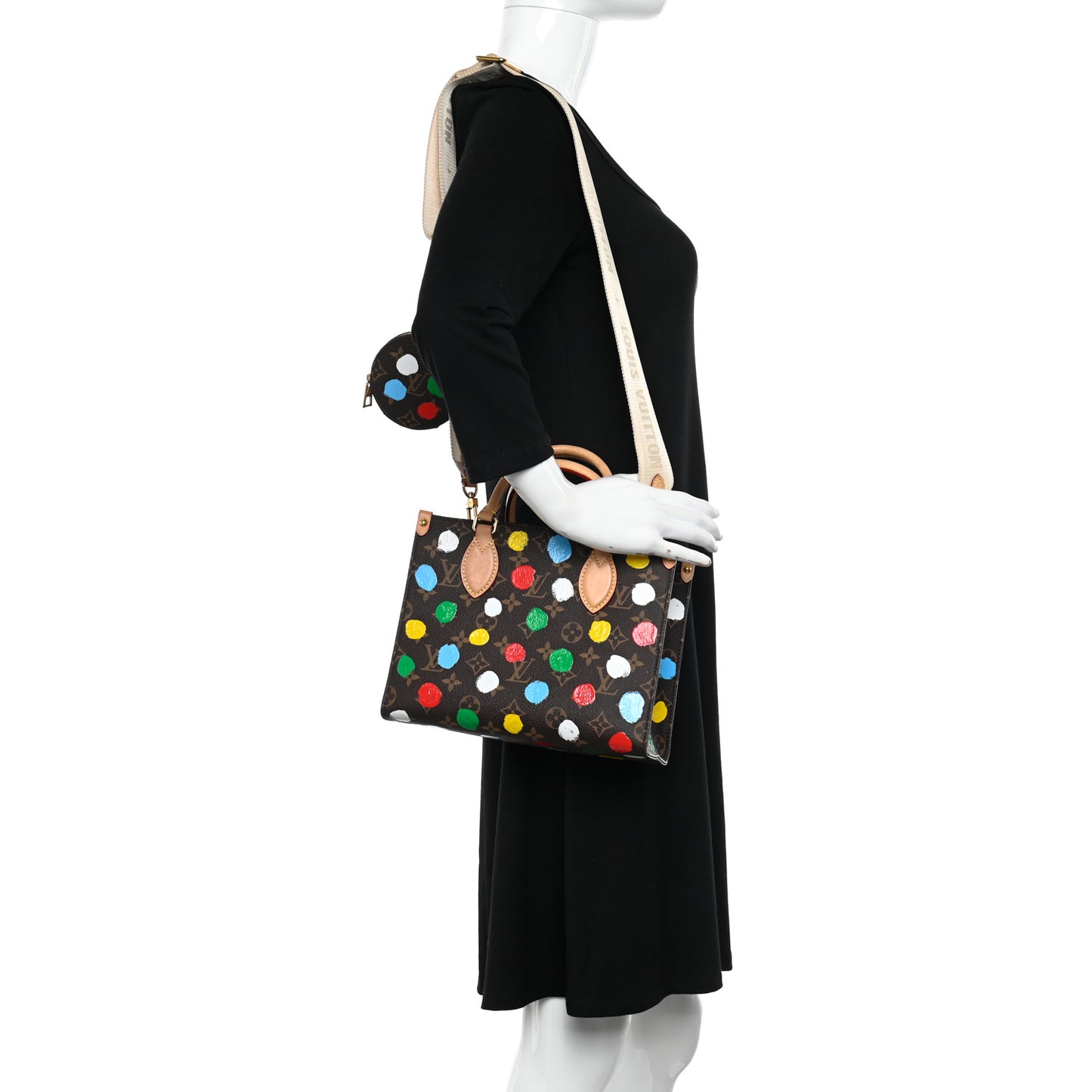 LV X YK Monogram Dots Onthego PM Multicolor