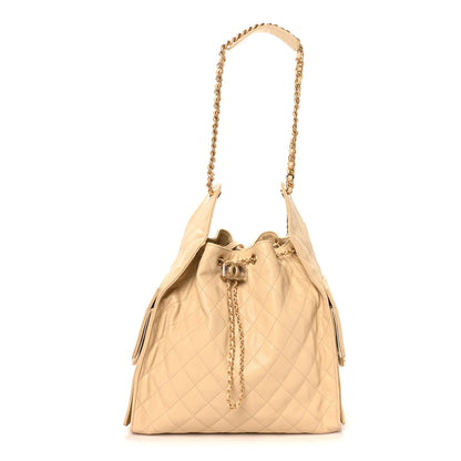 Chanel Caviar Quilted Medium Chanel 25 Handbag Beige 1 of 10