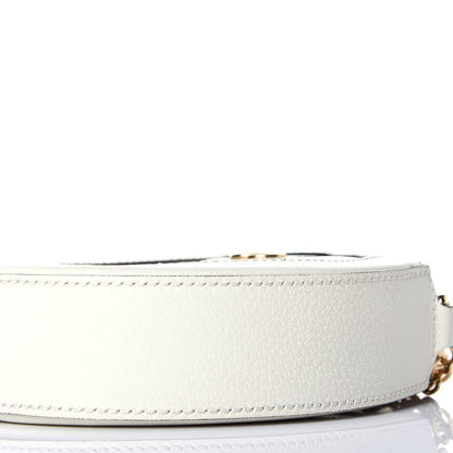 Gucci Textured Calfskin Web Mini Ophidia Round Shoulder Bag Mystic White 9 of 9