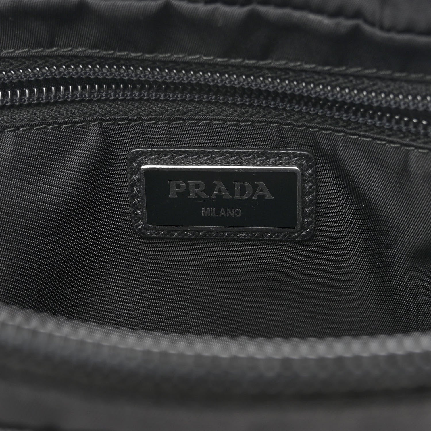 Prada Re-Nylon Saffiano Belt Bag L Black 7 of 10