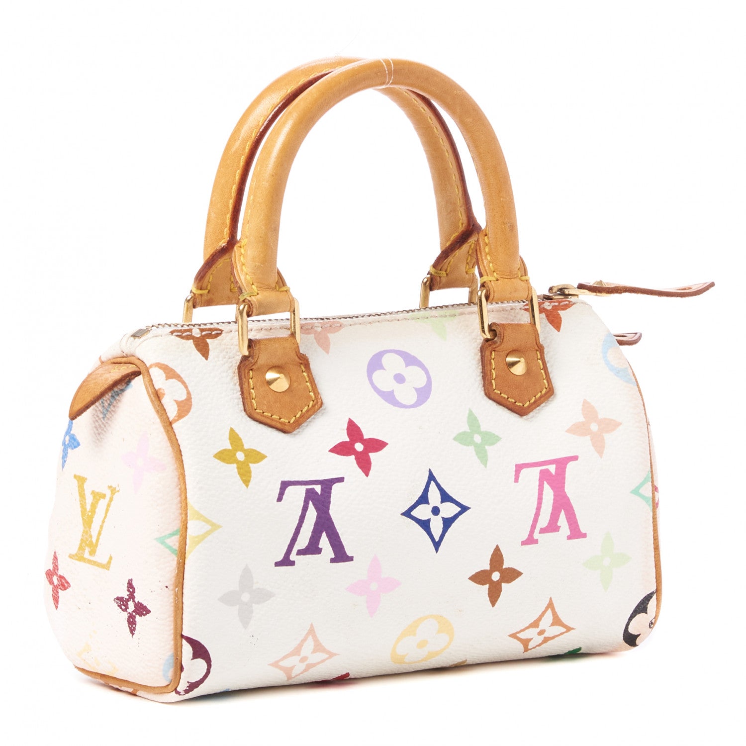 Louis Vuitton Monogram Multicolor Mini Sac HL Speedy White 3 of 8