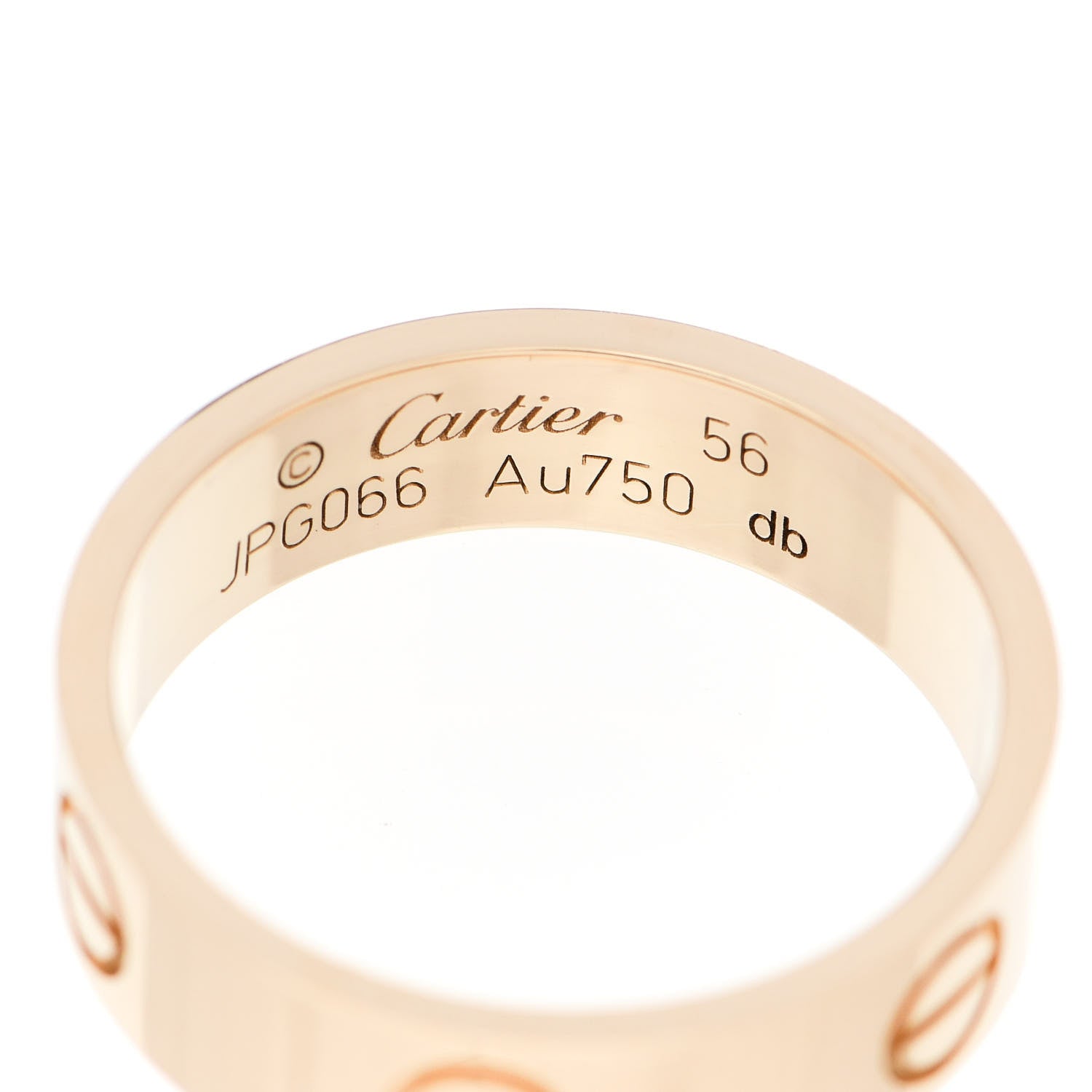 Cartier 18K Yellow Gold 5.5mm LOVE Ring 56 7.75 4 of 5