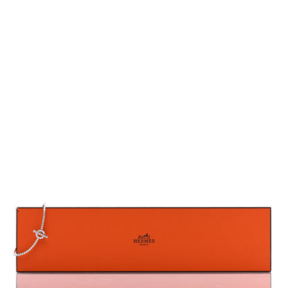 Hermes 18K White Gold Diamond Finesse Link Bracelet ST 4 of 4