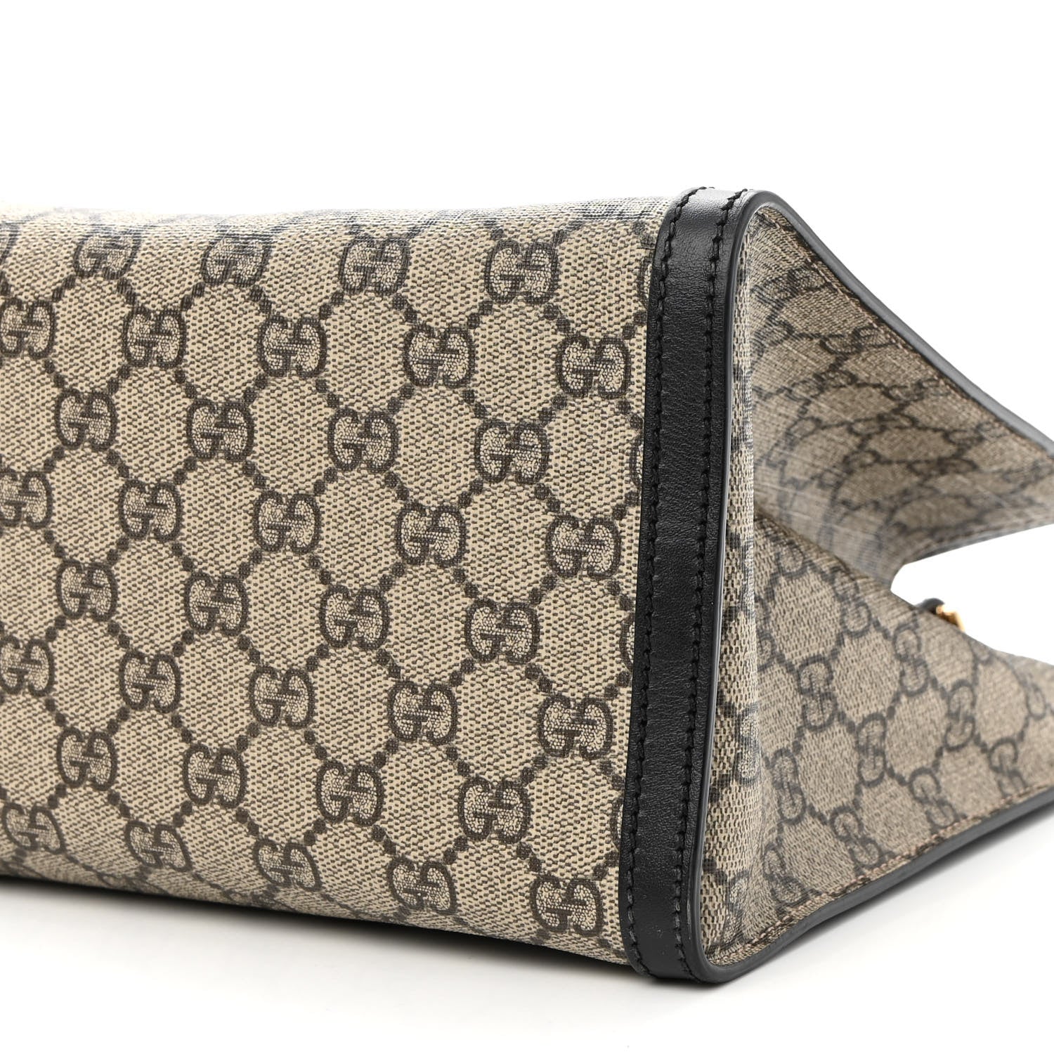 Gucci GG Supreme Monogram Medium Padlock Tote Black 9 of 9