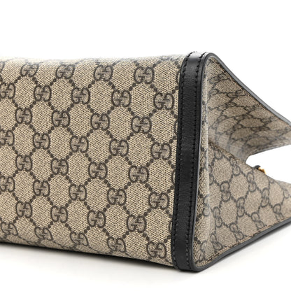 Gucci GG Supreme Monogram Medium Padlock Tote Black 9 of 9