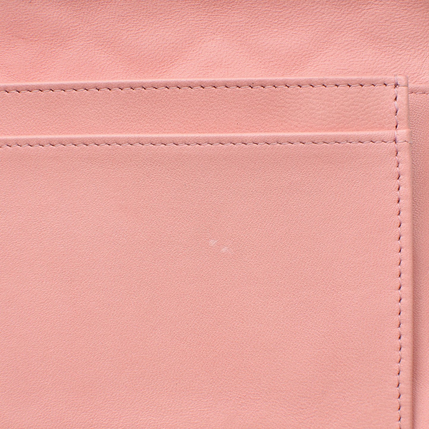 Lambskin Quilted Yen Wallet Pink