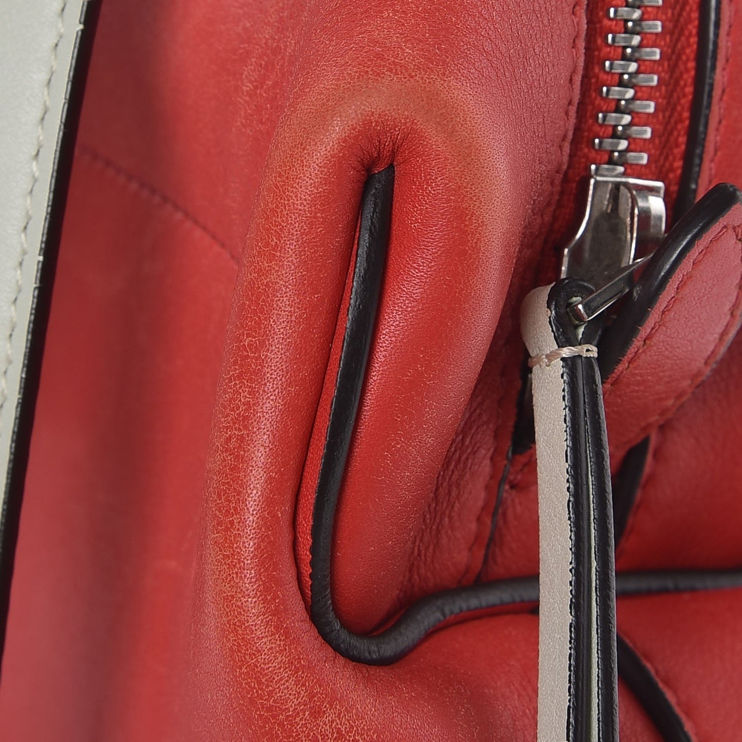 Lambskin Small Soft Cube Satchel Bright Red