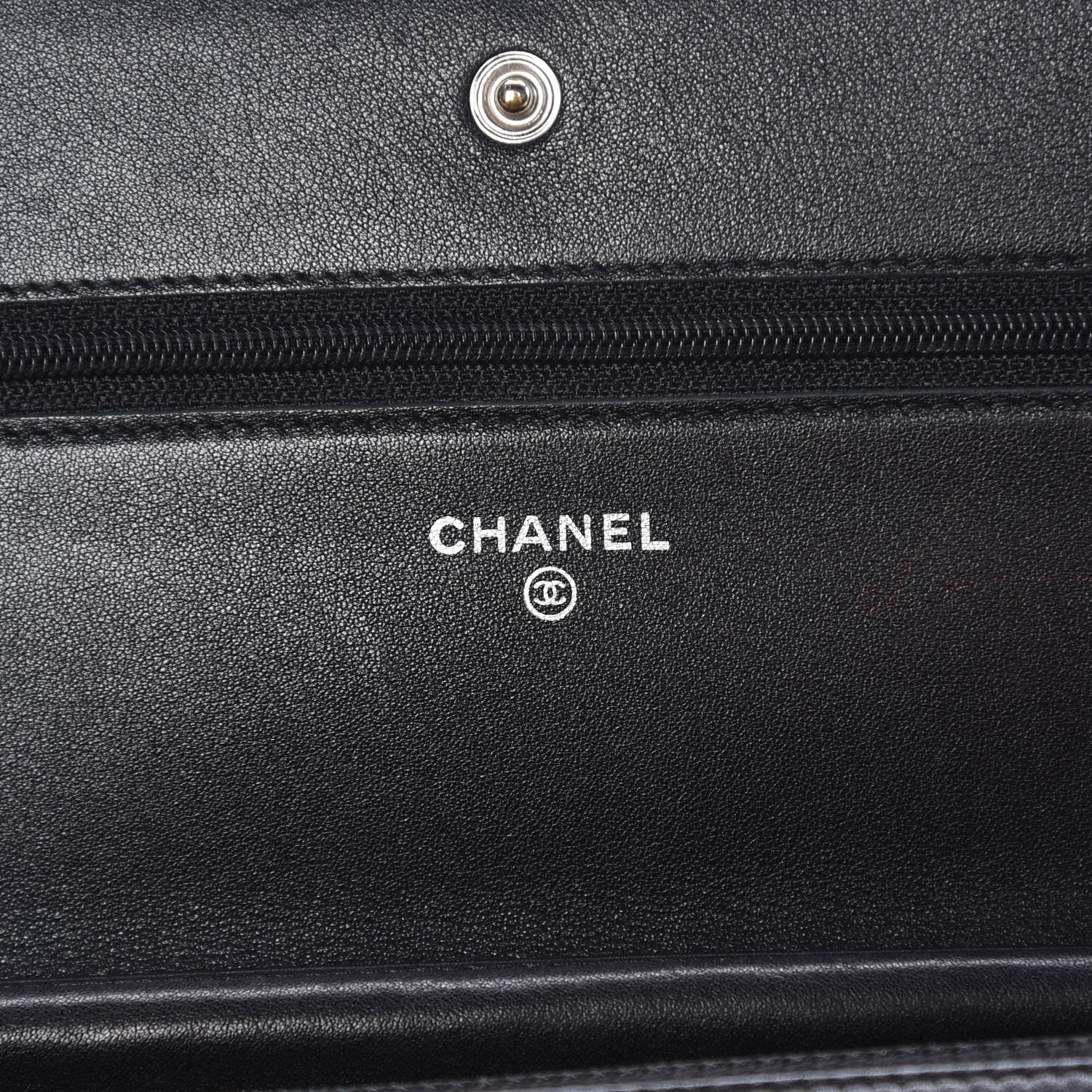 Chanel Caviar Timeless CC Wallet On Chain WOC Black 6 of 17