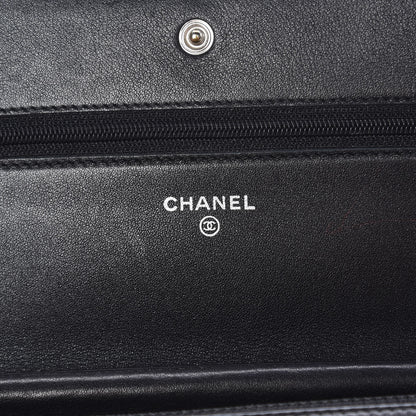 Chanel Caviar Timeless CC Wallet On Chain WOC Black 6 of 17