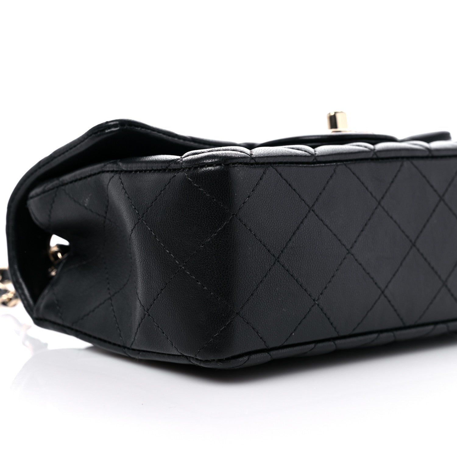 Chanel Lambskin Quilted Mini Rectangular Flap Black 8 of 12