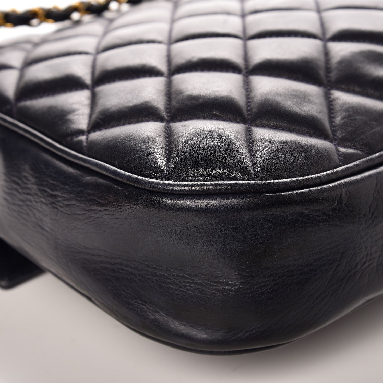 Chanel Lambskin Quilted Small Flap Navy 10 of 14