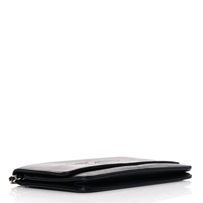 Chanel Caviar Timeless CC Wallet On Chain WOC Black 4 of 12
