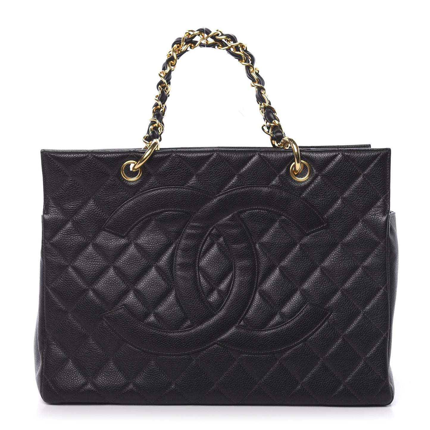 Caviar Quilted Timeless CC Tote Black
