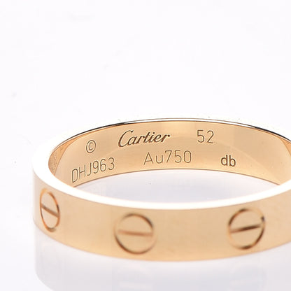 Cartier 18K Yellow Gold 3.5mm LOVE Wedding Band Ring 52 6 4 of 5