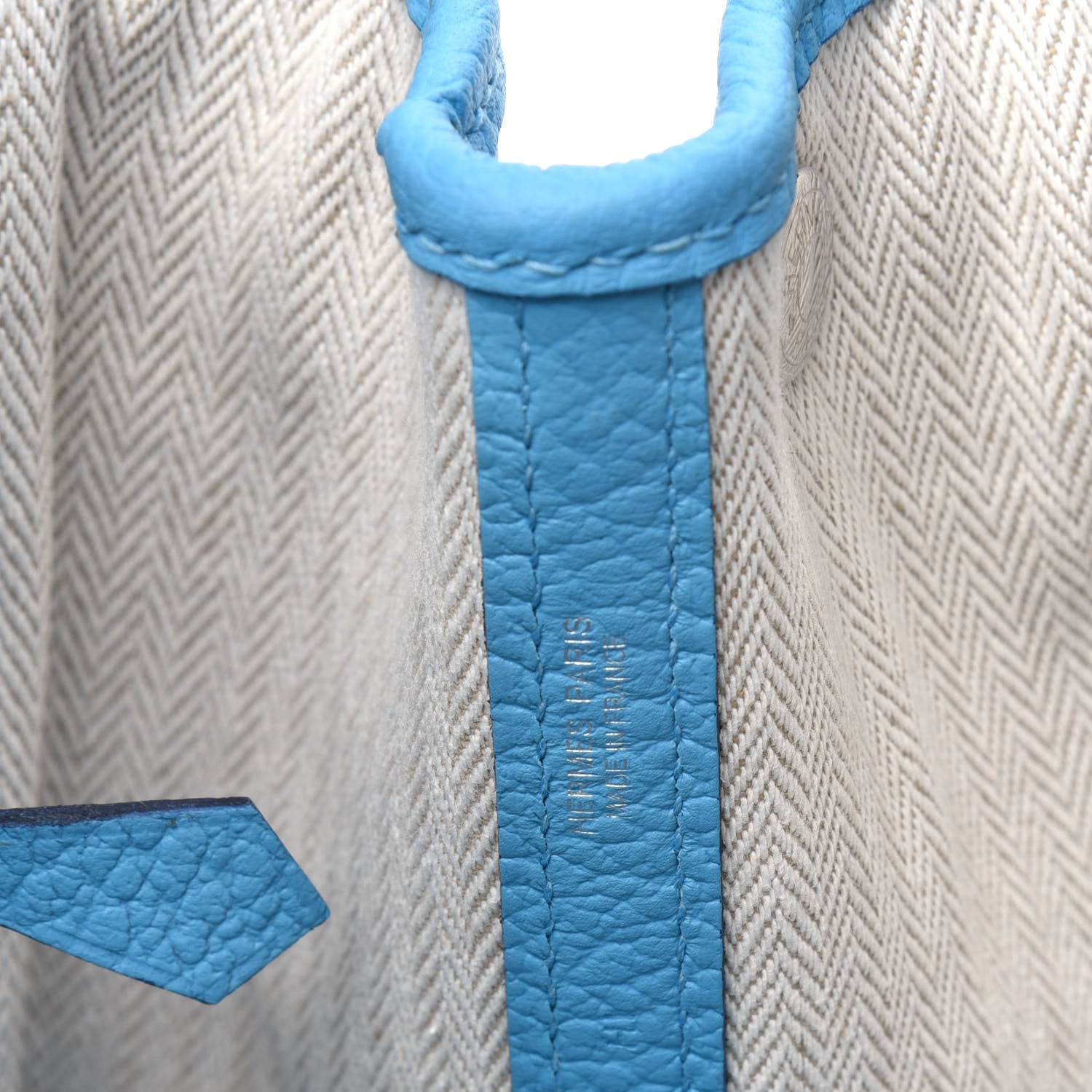 Hermes Vache Country Garden Party 30 TPM Bleu Du Nord 6 of 9