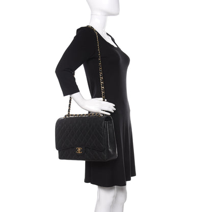 Chanel Caviar Quilted Maxi Double Flap Black 2 of 9