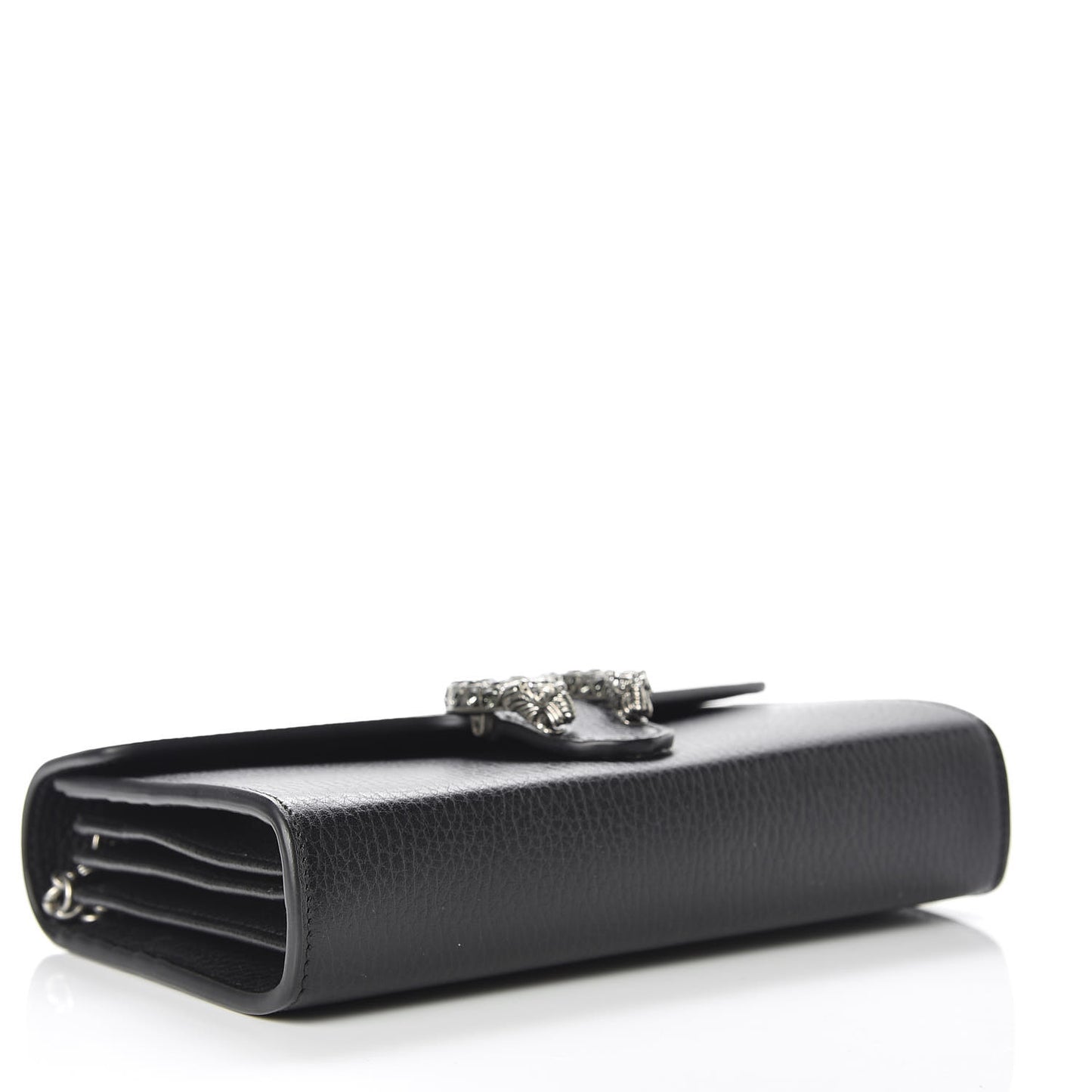 Calfskin Mini Dionysus Chain Wallet Black