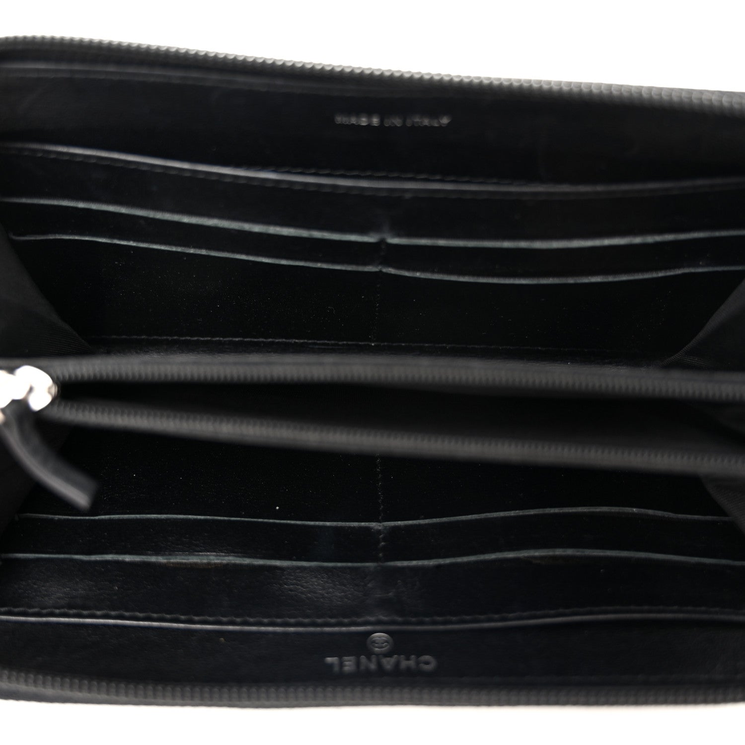 Chanel Caviar Large Timeless CC Zip Around Wallet Black 5 of 13