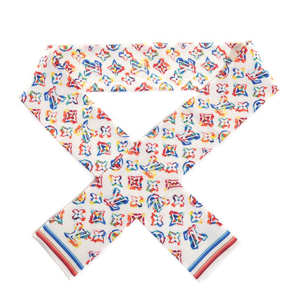 Louis Vuitton Silk Monogram Rainbow Bandeau White 1 of 5