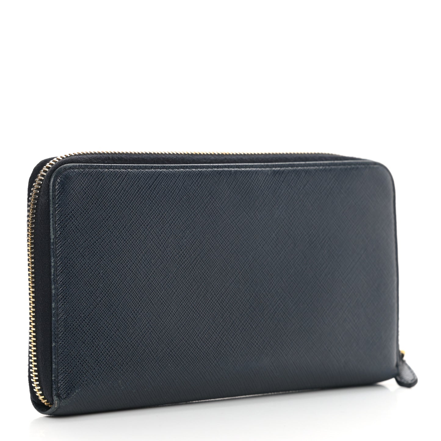 Saffiano Metal Large Zip Around Travel Wallet Baltico