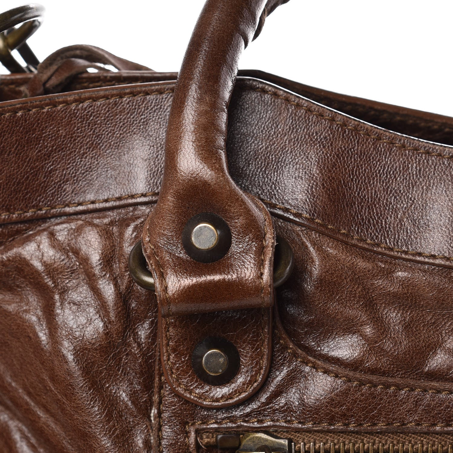 Balenciaga Chevre First Olive Brown 12 of 14
