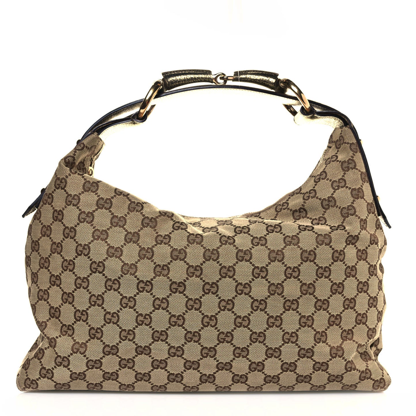 Monogram Medium Horsebit Chain Hobo Metallic