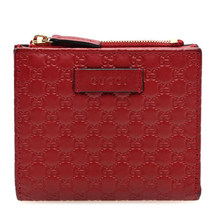 Gucci Microguccissima Bi-Fold Wallet Red 1 of 7