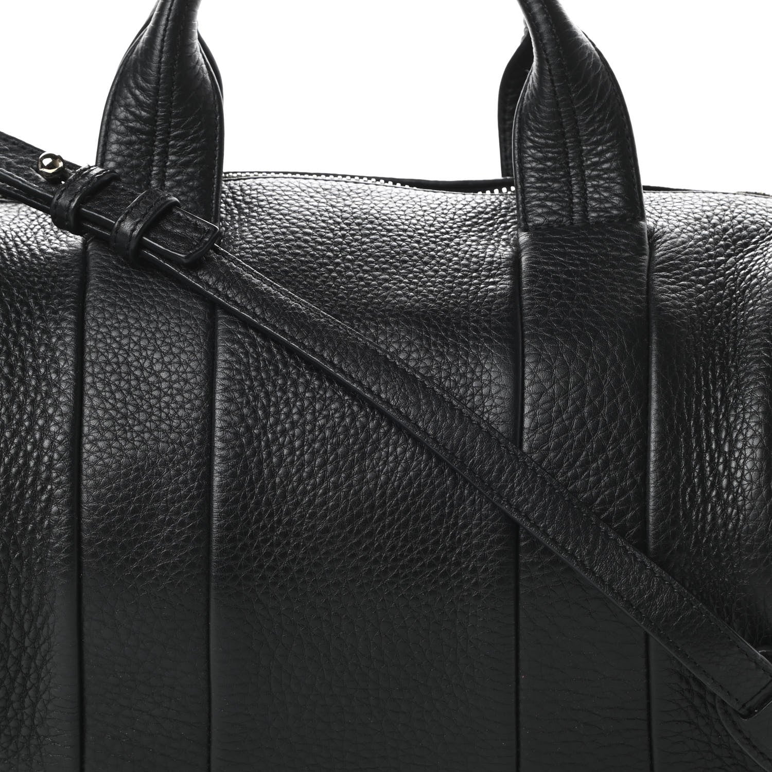 Alexander Wang Pebbled Lambskin Rocco Black Pale Gold Hardware 7 of 9